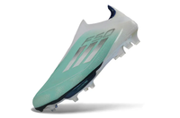 Close-up of Adidas F50+ Elite Firm Ground Laceless Football Boots