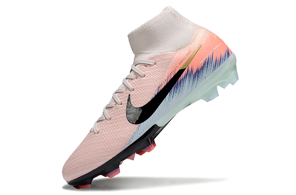 Close-up of Nike Air Zoom Mercurial Superfly X Elite FG football shoes