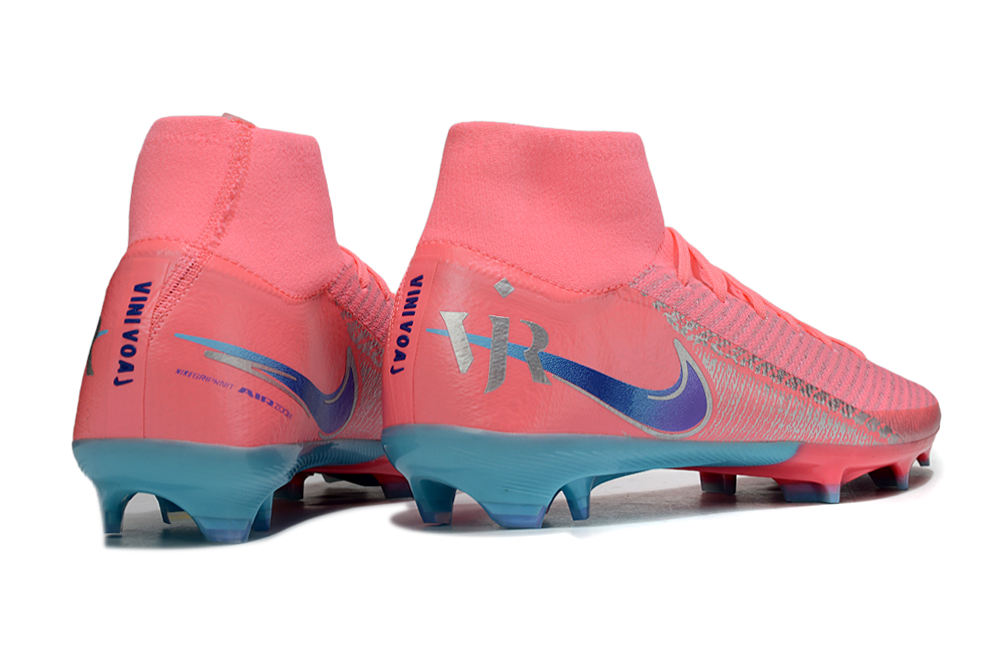Front view of Nike Air Zoom Mercurial Superfly X Elite FG football cleats