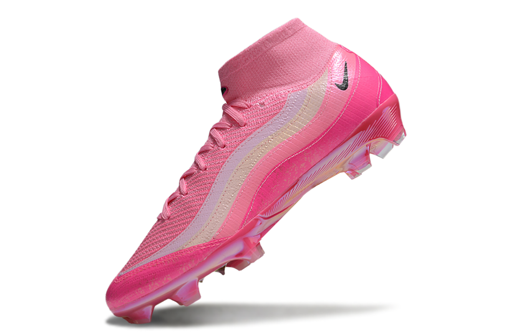 Nike Mercurial Superfly X Elite x Air Max 95 SE cleat from side angle