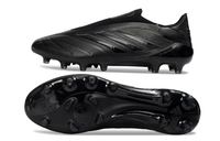 Side view of Adidas Copa Pure IV Elite Laceless FG football boots with ergonomic design