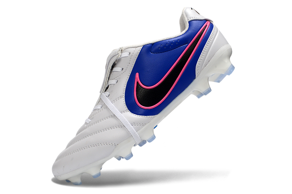 Close-up of Nike Tiempo Ligera Pro LE Elite FG football boot sole and upper