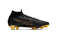 Close-up of CR7 Nike Mercurial Superfly VI Elite FG boot details