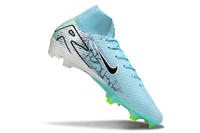 Nike Air Zoom Mercurial Superfly X Elite FG football boot in action, highlighting its high-speed performance and agility feat