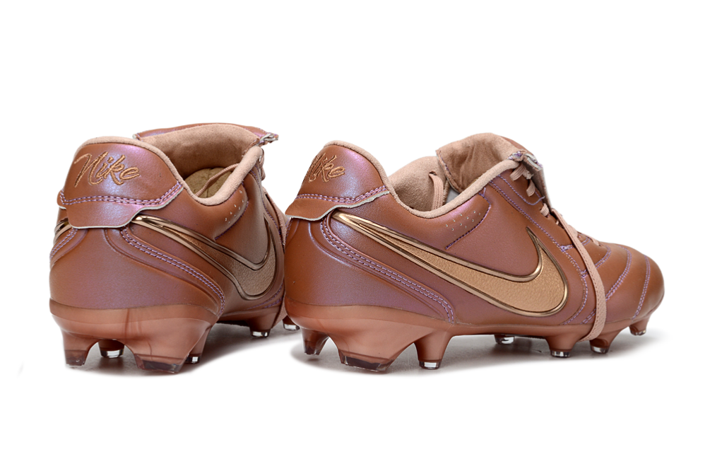 Close-up of Nike Tiempo Ligera Pro LE Elite football boots, featuring high-tech design