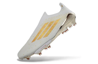 Close-up of Adidas F50+ Elite FG Laceless Soccer Cleats