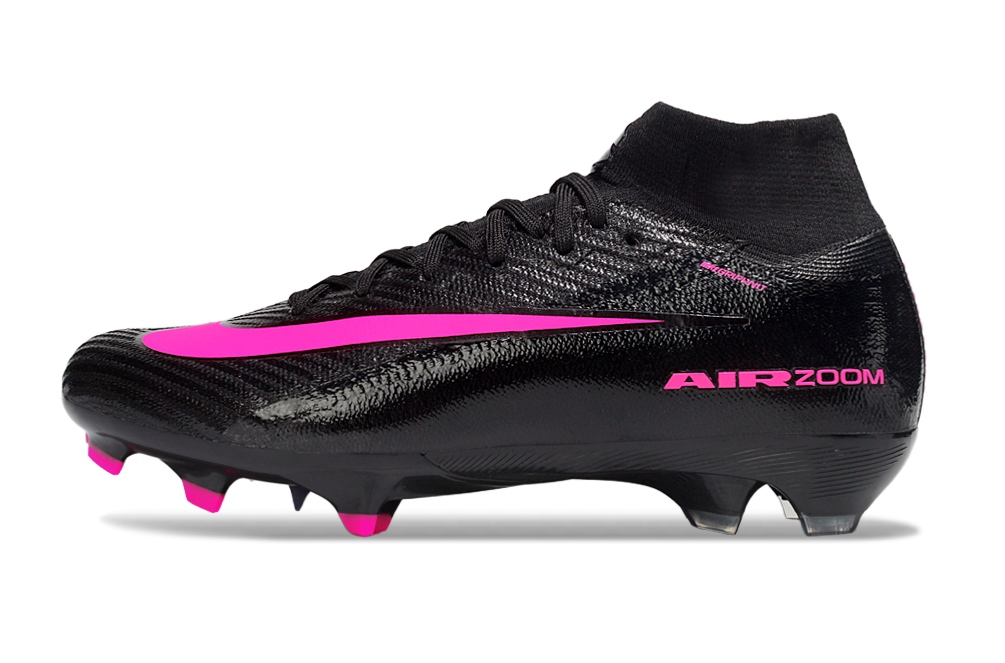 Close-up of Nike Air Zoom Mercurial Superfly X Elite FG football cleats