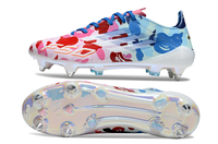 Close-up of Adidas F50 Elite SG x BAPE Lace laces and tongue – premium finish built for comfort, lockdown, and pro-level performance.