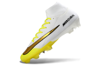 Close-up of Nike Air Zoom Mercurial Superfly X Elite FG Golden Strike football boot