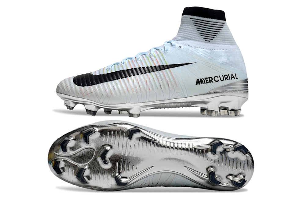 Nike Mercurial Superfly V CR7 FG soccer cleats with "Cut to Brilliance" design, featuring Cristiano Ronaldo