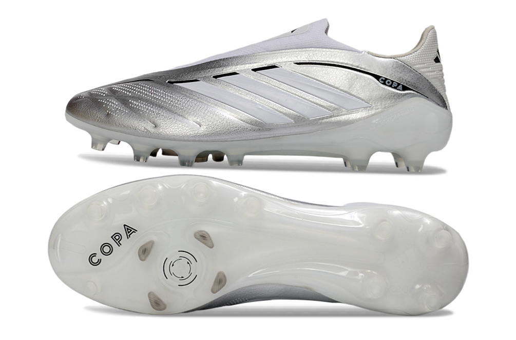 Side view of Adidas Copa Pure IV Elite Laceless Football Cleats