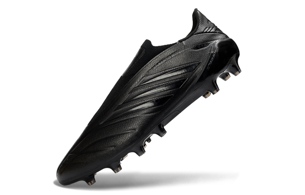 Close-up of Adidas Copa Pure IV Elite Laceless FG football boots with innovative technology