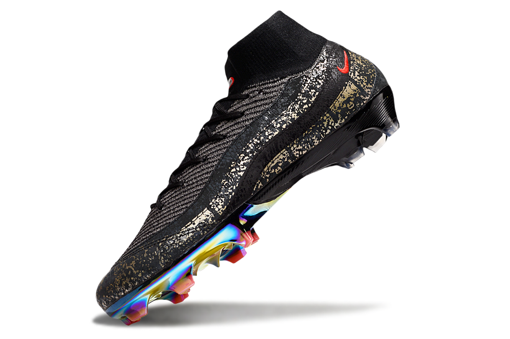 Close-up of Nike Air Max 95 Mercurial Superfly X Elite Football Cleats