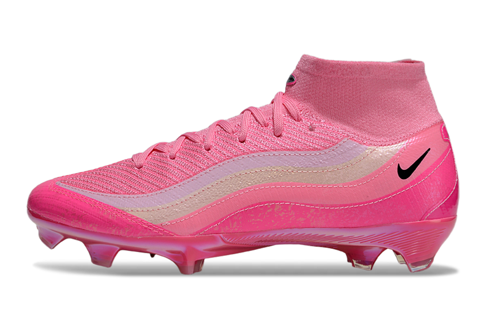 Close-up of Nike Mercurial Superfly X Elite x Air Max 95 SE soccer shoe