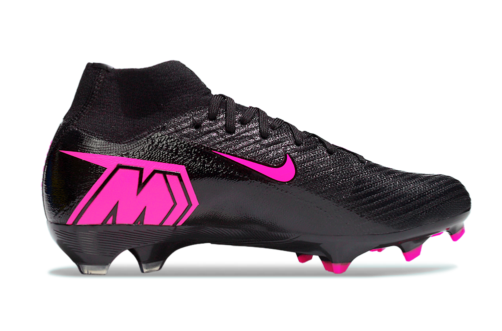 Nike Air Zoom Mercurial Superfly X Elite FG football cleats on a grass field