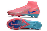 Nike Air Zoom Mercurial Superfly X Elite FG football cleats on a player's foot