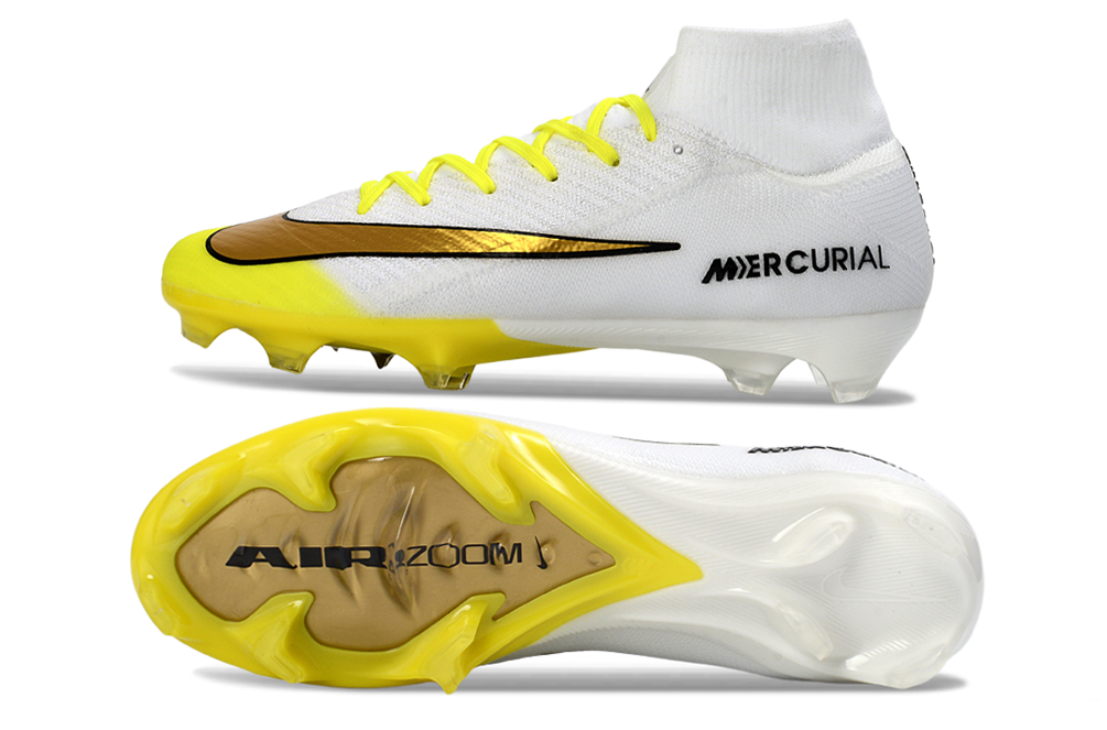 Nike Air Zoom Mercurial Superfly X Elite FG Golden Strike football boot top view