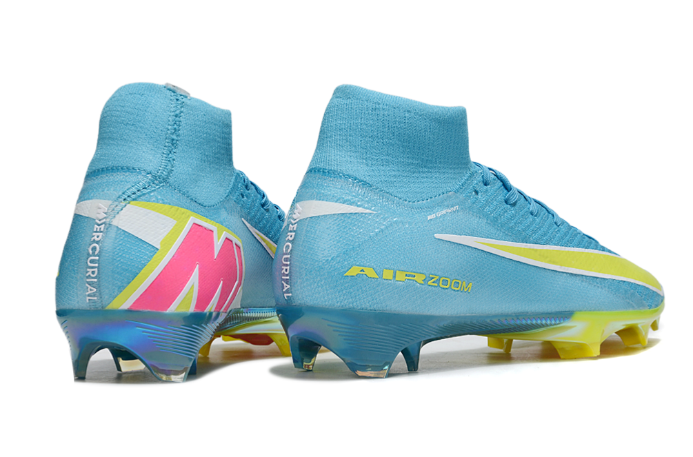 Nike Air Zoom Mercurial Superfly X Elite Football Boots in Action, with Player Kicking the Ball