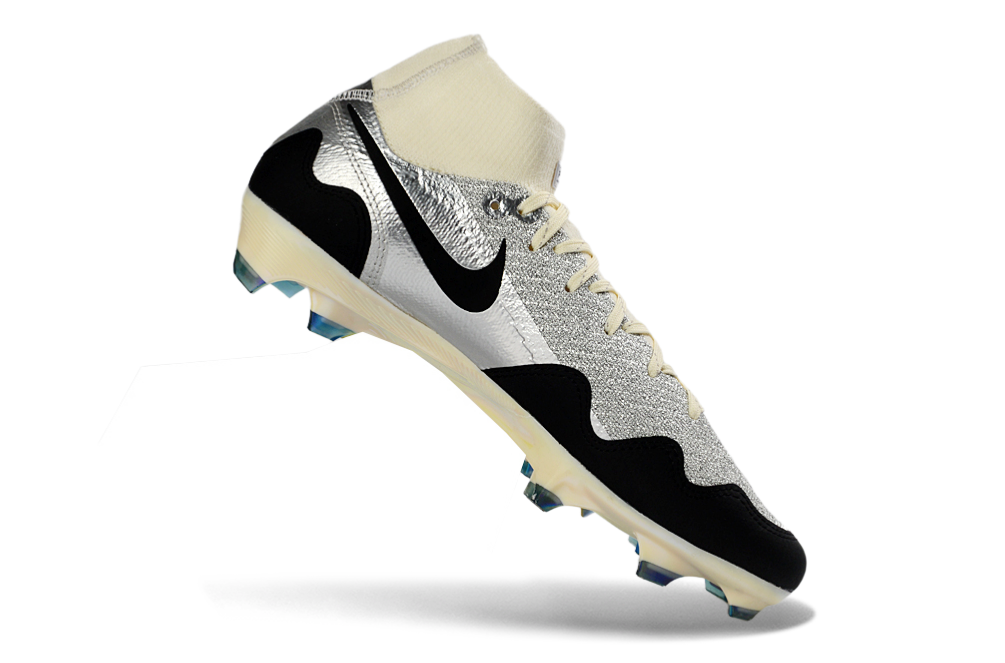 Nike Air Zoom Mercurial Superfly X Elite FG soccer cleats in White Waves and Patta design