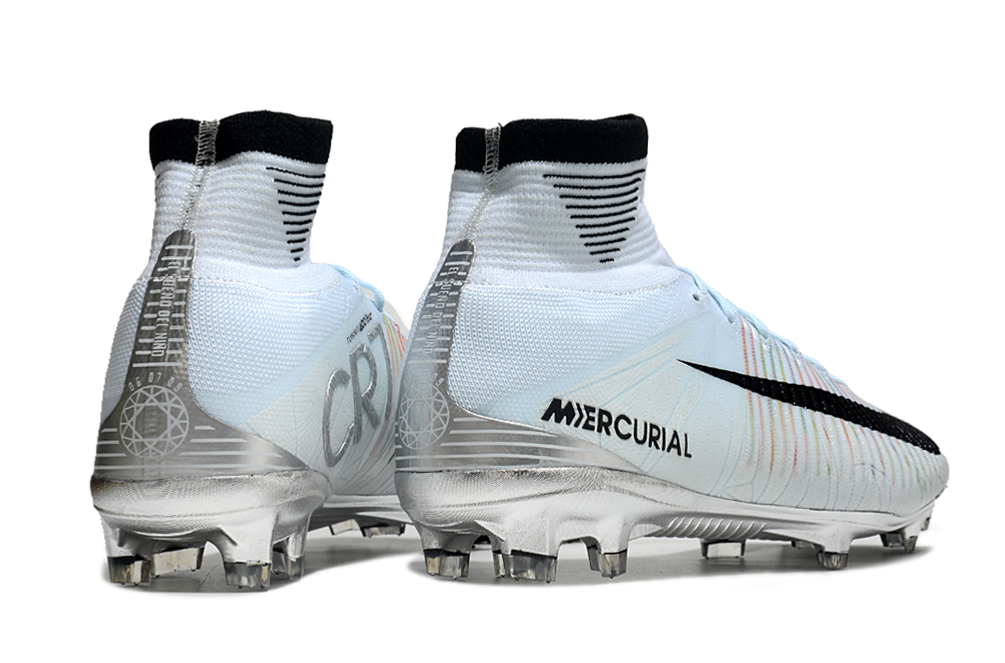 Nike Mercurial Superfly V CR7 FG soccer cleats in "Cut to Brilliance" design, professional soccer footwear