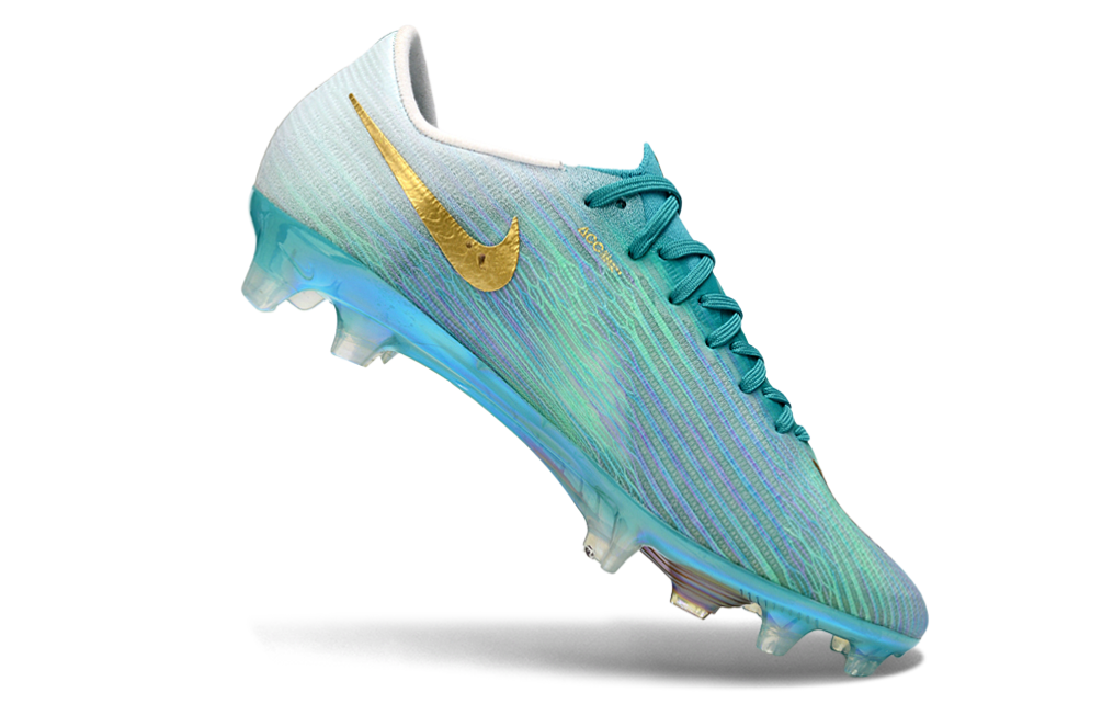 Elite football boots engineered for speed and acceleration on firm ground
